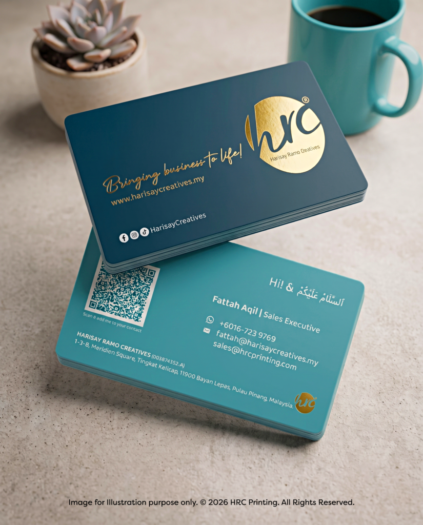 Business Card with Matte Lamination