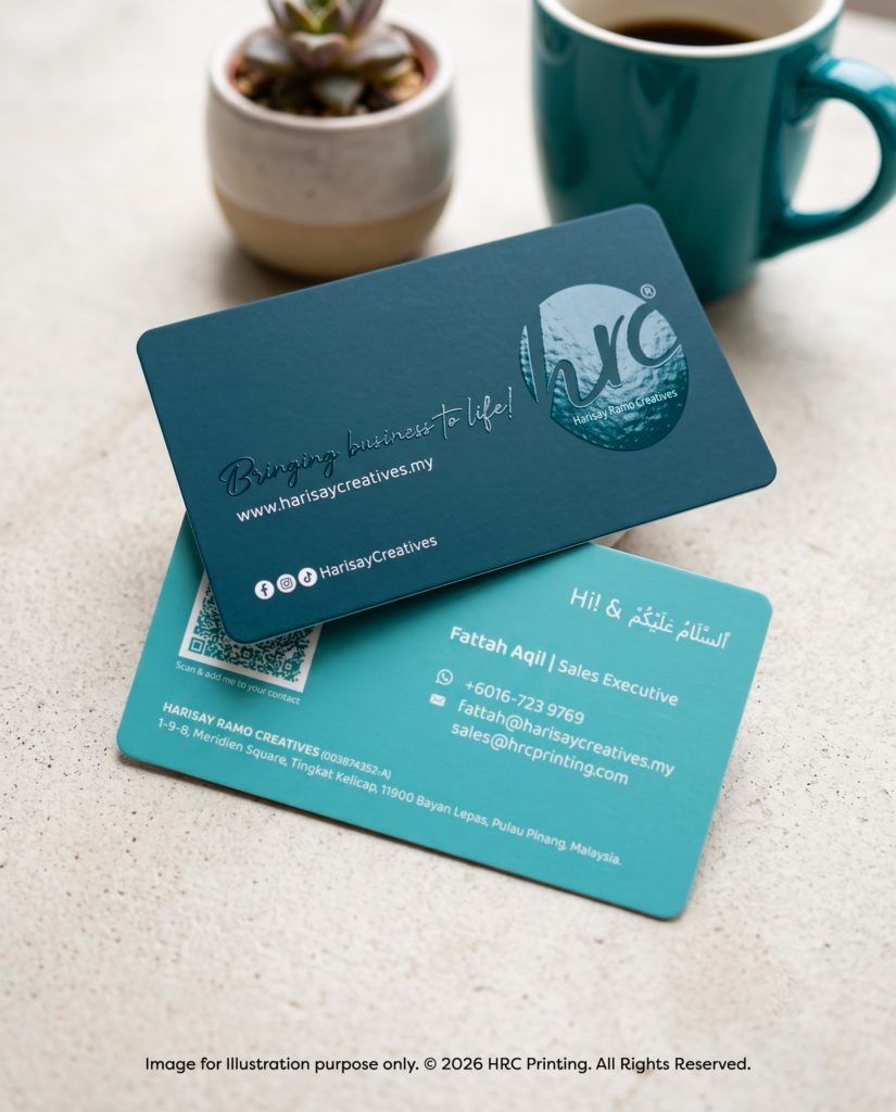 Business Card with Matte Lamination & Spot UV